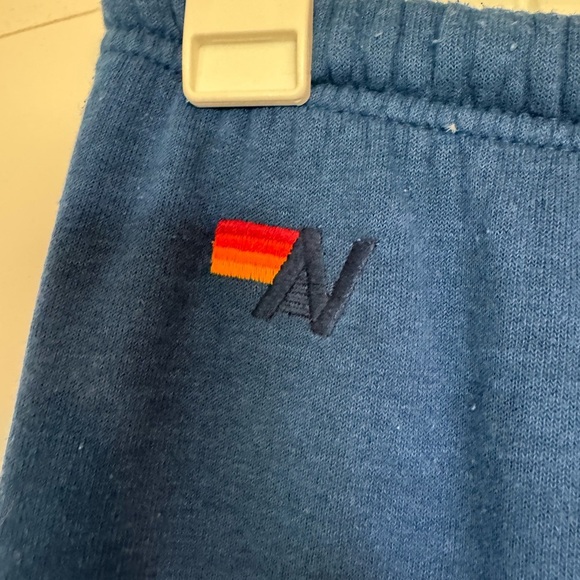 Aviator Nation Blue Yellow Smiley Faces sweat pants size medium - Picture 4 of 6